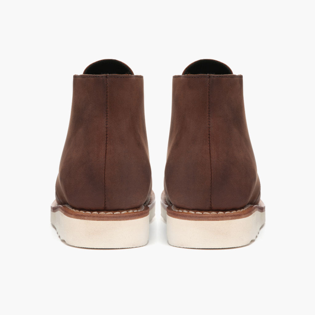 High-Traction Rubber Outsole & Lug Tread Pattern on Scout Arizona Adobe Leather Boots For Men