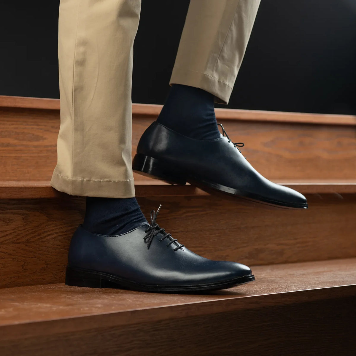 Orlaven Director Wholecut Midnight Blue Leather Shoes footwear image 10