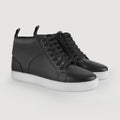 Marty High Top Black Leather Sneakers