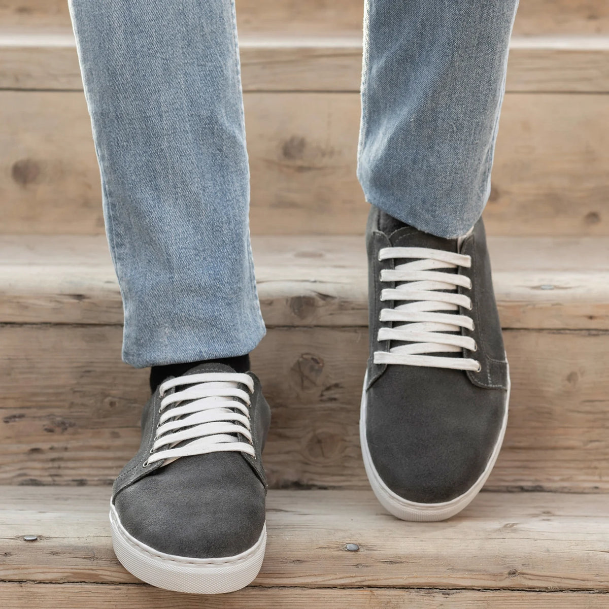 Authentic Goatskin Suede Grain Depth & Pull-Up Patina Texture Detail