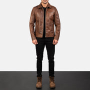 Lavendard Leather Biker Jacket – alternate product view 4