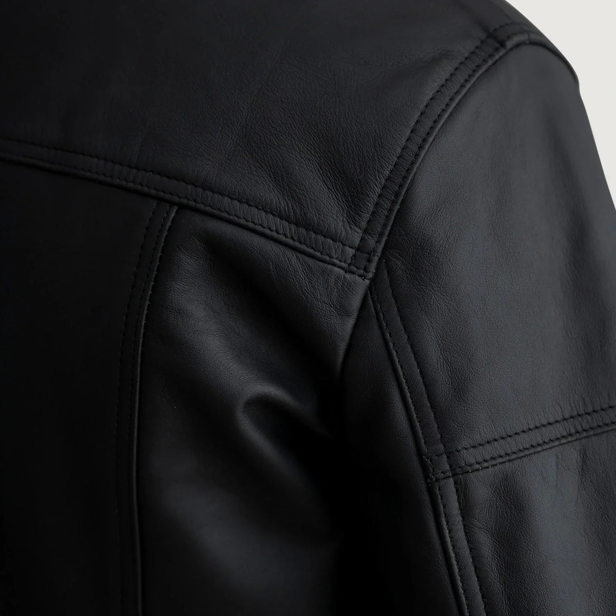 Lavendard Leather Biker Jacket – alternate product view 5