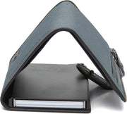 
Delsbo Full-Grain Leather Card Holder - Structured Side Profile Showing Gusset Depth & Expansion Capacity