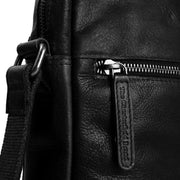 
Solid Antique Brass Hardware & Heavy-Duty Dual Zipper Detail on Dessau Full-Grain Leather Crossbody Bag