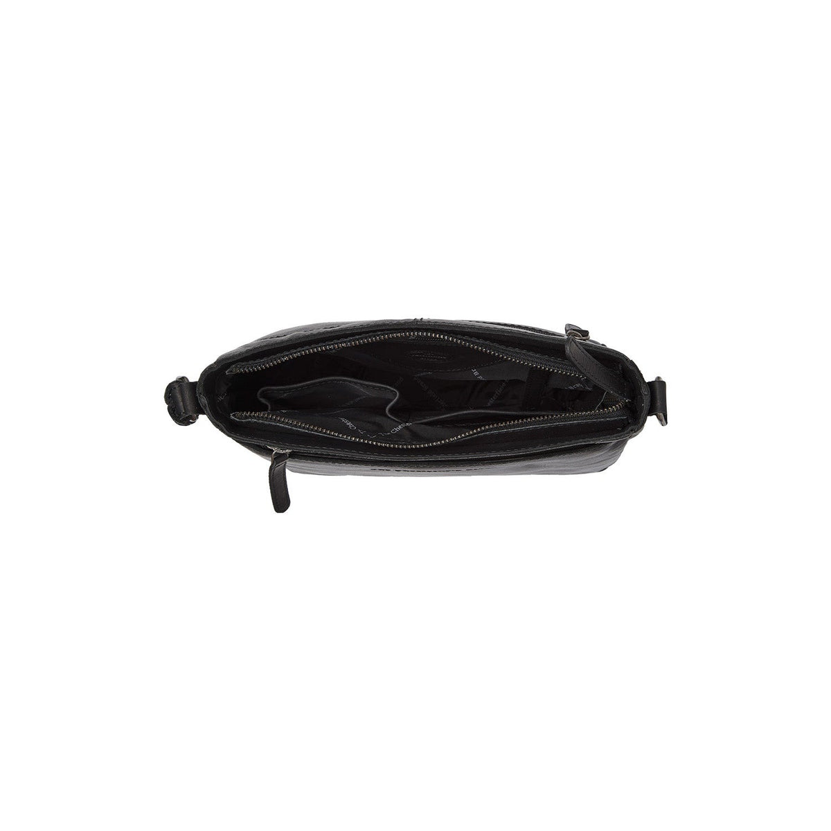 
Mumbai Full-Grain Leather Crossbody Bag - Structured Side Profile Showing Gusset Depth & Expansion Capacity