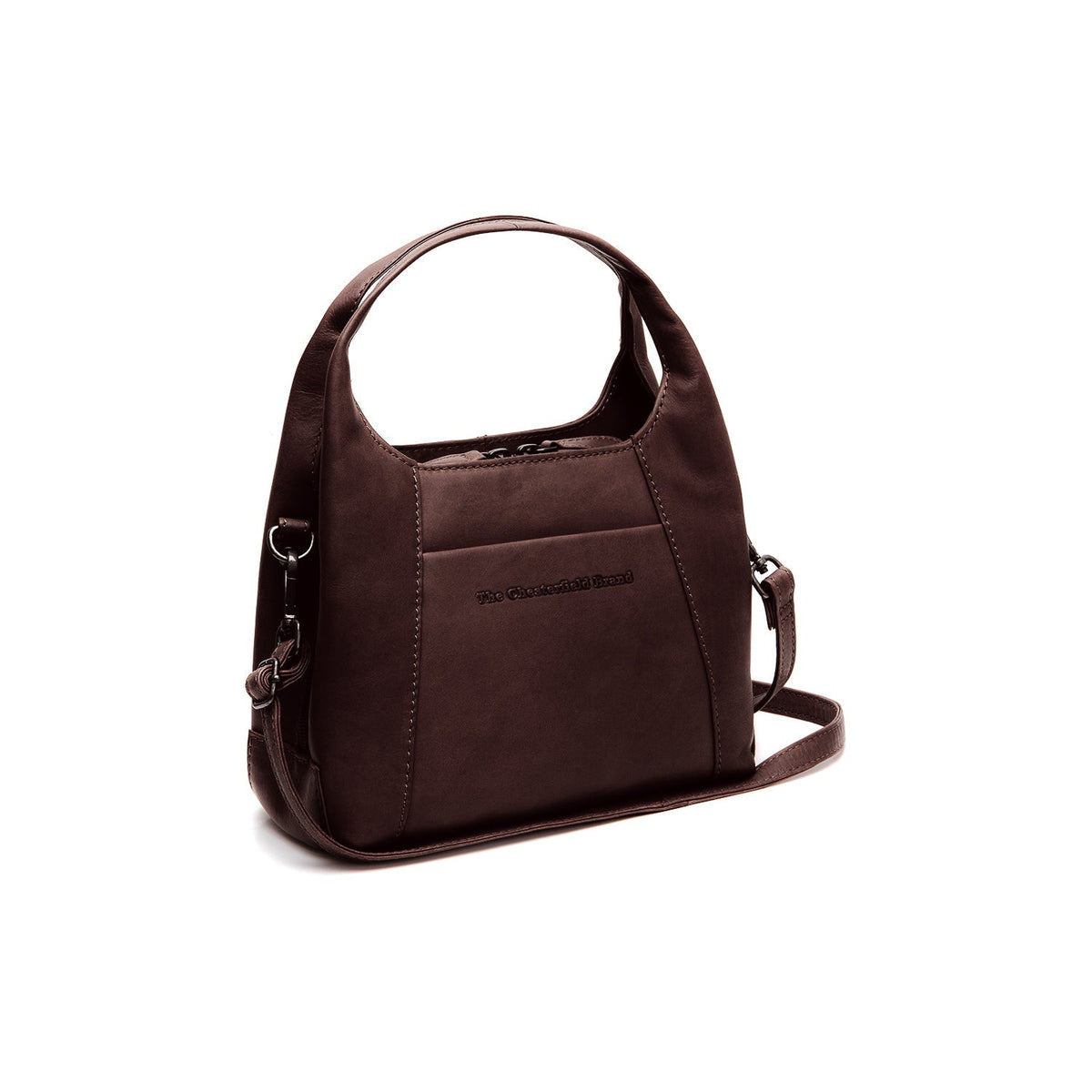 
Tailored Rib Cuffs & Hem Craftsmanship Construction Detail on Lunera Full-Grain Leather Handbag