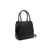 
Solvin Full-Grain Leather Handbag in Classic 100% Full-Grain Leather - Front Profile View & Tailored Silhouette | Buy Online