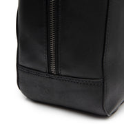 
Solvin Full-Grain Leather Handbag - Lateral Side Profile View Showing Sleeve Cut & Athletic Taper Fit