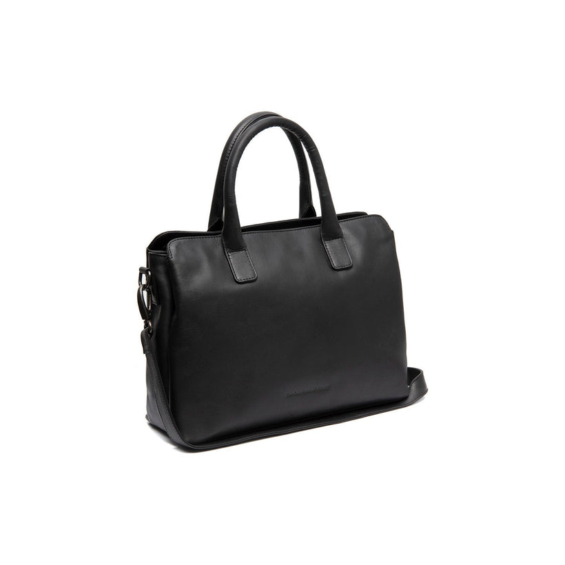 Valmonte Full-Grain Leather Handbag in Classic 100% Full-Grain Leather - Front Profile View & Tailored Silhouette | Buy Online