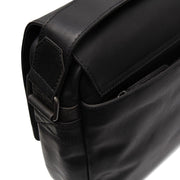 
Solid Antique Brass Hardware & Heavy-Duty Dual Zipper Detail on Richard Full-Grain Leather Laptop Bag
