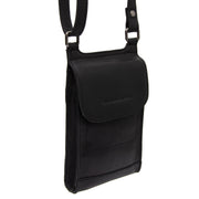 
Nebra Full-Grain Leather Phone Bag in Classic 100% Full-Grain Leather - Front Profile View & Tailored Silhouette | Buy Online