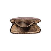 
Salta Full-Grain Leather Phone Bag - Lateral Side Profile View Showing Sleeve Cut & Athletic Taper Fit