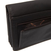 
Solid Antique Brass Hardware & Heavy-Duty Dual Zipper Detail on Salzburg Full-Grain Leather Wallet