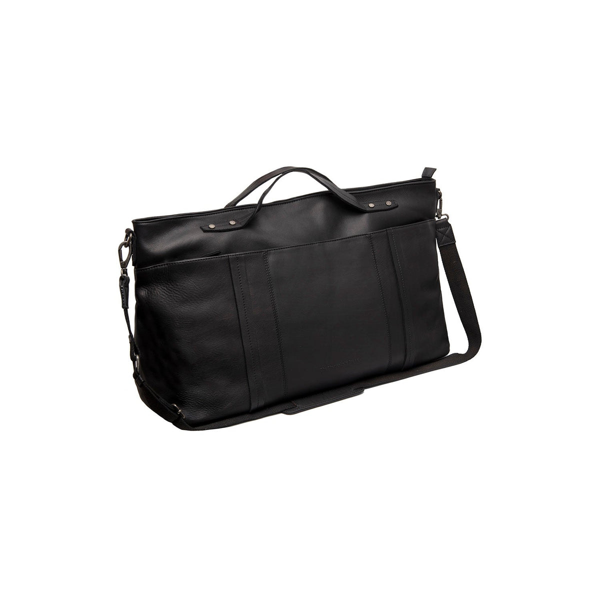 Mark Full-Grain Leather Weekender Bag in Classic 100% Full-Grain Leather - Full Exterior Front Profile View | Buy Online