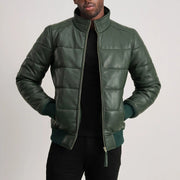 Lucas Leather Bomber Jacket – alternate product view 1