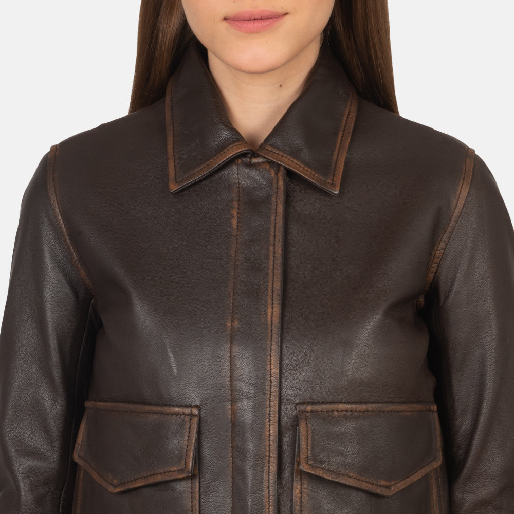 Westa A-2 Leather Bomber Jacket – alternate product view 7